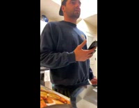 Blue long sleeve guy shirt phone 