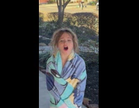 Little girl asks for her pink scooter back 