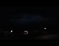 Man filming thunderstorm near his house 