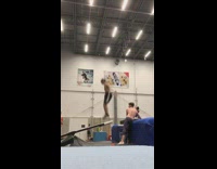 Guy does a double backflip on teeterboard seesaw