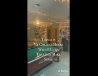 Guy gives tour college house eight roommates 