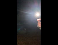 Drunk guy runs on slide then falls