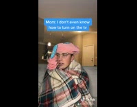 Guy switches television to hdmi for parents 