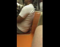 Guy wears face mask without using ear loops 