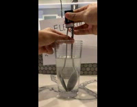 Electrolysis with two spoons battery and water