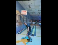 Collab Clips mpugc - Two guys bowling both fail at getting it down their own lane