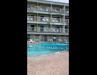 Backflip off roof into pool