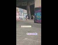 Man music video shoot graffiti wall skatepark