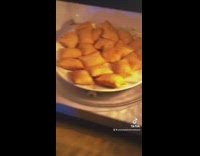 Man cannot pronounce food name inside the toaster