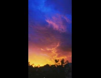 Violet and Orange Sunset sky view Part 2