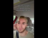 Guy hates leaving house in the afternoon