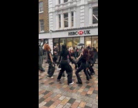 Group dance interrupted with memory storage full