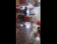 Dining table lego train delivers salt and pepper 