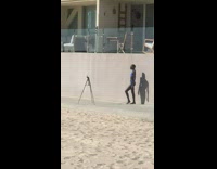 Blue bikini girl grey wall phone pt. 2 
