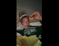 Collab BitchIG2 - Woman eating Mcchicken burger