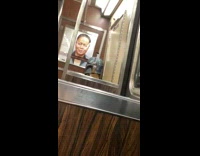 Guy riding subway wears boba fett mask 