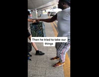 Man tries to scam and holds luggage