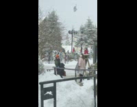 Boomerang video at a ski resort