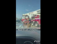 Woman flirts with a firefighter goes wrong