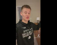 Guy shows night routine 