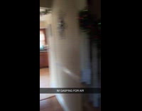 Man steals wig runs inside the house