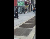 Rock star play guitar no sound street