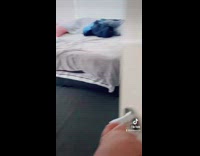 Collab Kale Salad IG - Mom throws brush on bed baby appears