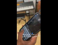 Girl texts friend in morse code