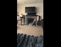 Collab KaleSaladIG - Baby girl runs in circles falls