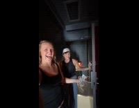 Best friends react to beautiful hotel room