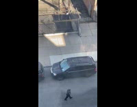 Cars get towed parked SUV with boot