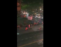 Collab winy - Lady Loots Car In Front of Car on Fire