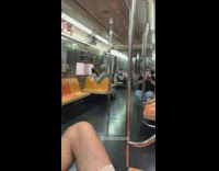 Couple with animal man plays instrument 