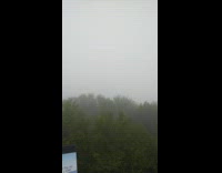 Lake is not visible because of fog