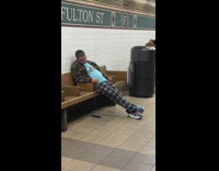 White Rat Gives Asleep Man a Kiss