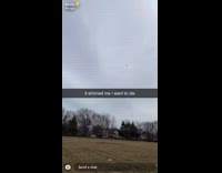 Man throws boomerang returns hit leg snapchat