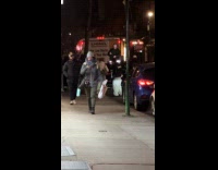 DJ play music on car street night