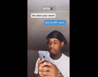 Iphone conversation with mom clean room  