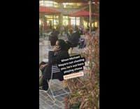 Guy wears Michael Myers costume and plays chess