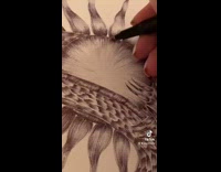 Girl shows two dragon tattoo drawings 