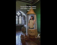 People in the 16th century after taking a bath once a year 