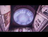 People Watch and Record 3D Special Effects on Ceiling