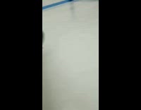 Collab VIBES - Guy on ice skates bumps into girl 