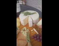 Charcuterie cheese board made out of cake 
