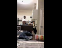 Toddler and dad beefing