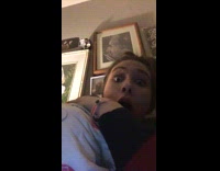 Girl burps fake toy baby cries screams 