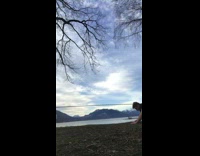 Guy jumps off slackline and tries to backflip, lands on shoulder