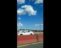 Sea plane close to landing 