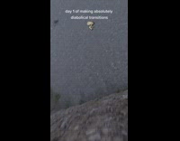 Man Walks Towards Ledge and Falls off Cliff