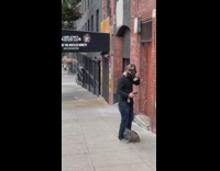 Man gas mask Larry Flynt's Hustler Club Part 2